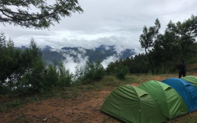 Tents at Kolukkumalai Trek